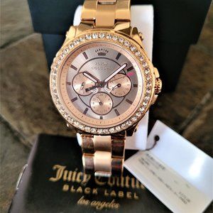 Juicy Couture Women's 1901106 Pedigree Rose Gold Watch